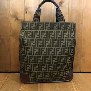 Fendi Brown Zucca Leather Soft Trunk Handle Bag QBB51R3JIB000