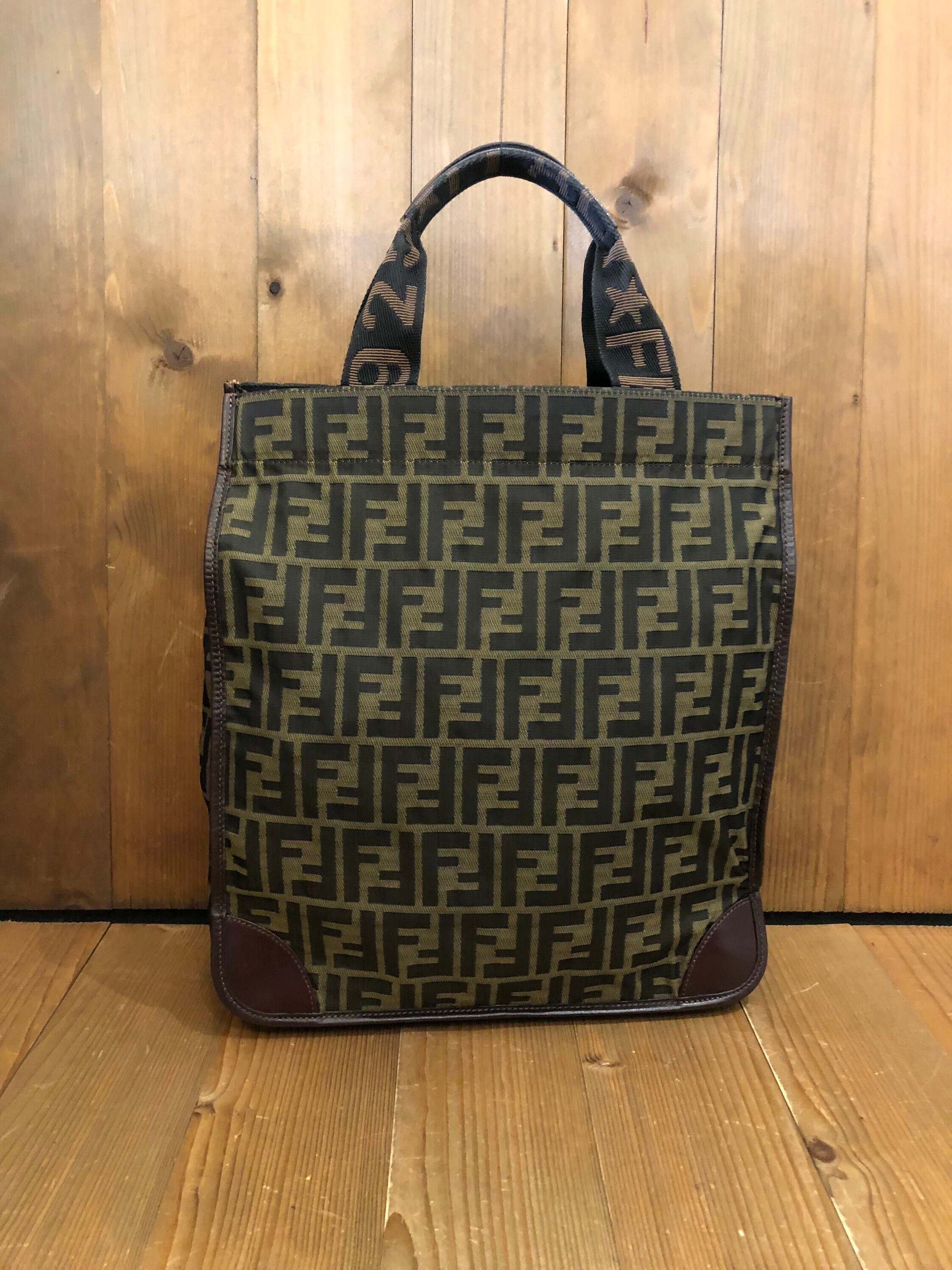 Authentic FENDI Brown Zucca Jacquard Foldable Tote Bag | Etsy