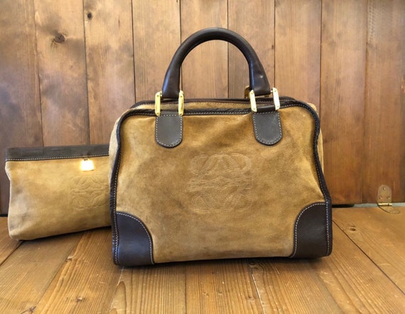 Authentic LOEWE Suede Amazona 32 Tote 