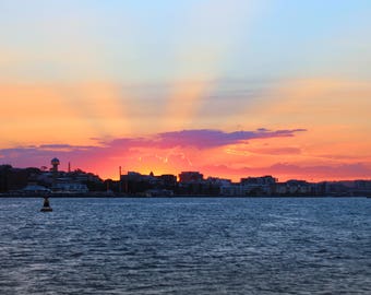 Beautiful Newcastle Sunset Photo Print