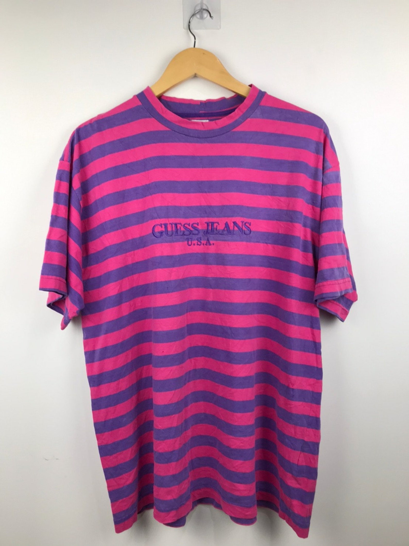 Vintage 90s Guess Striped T-Shirts Original | Etsy