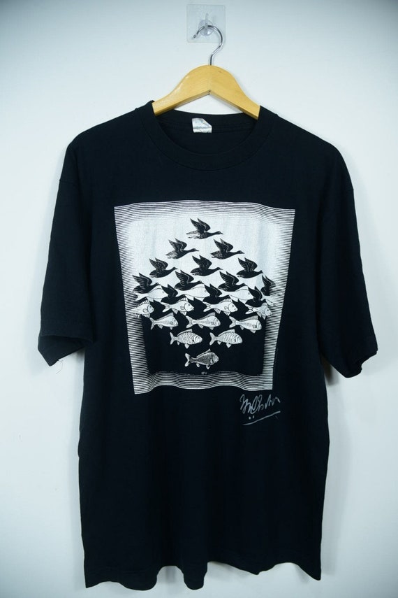 Vintage Mc Escher Graphics Artwork T-Shirts