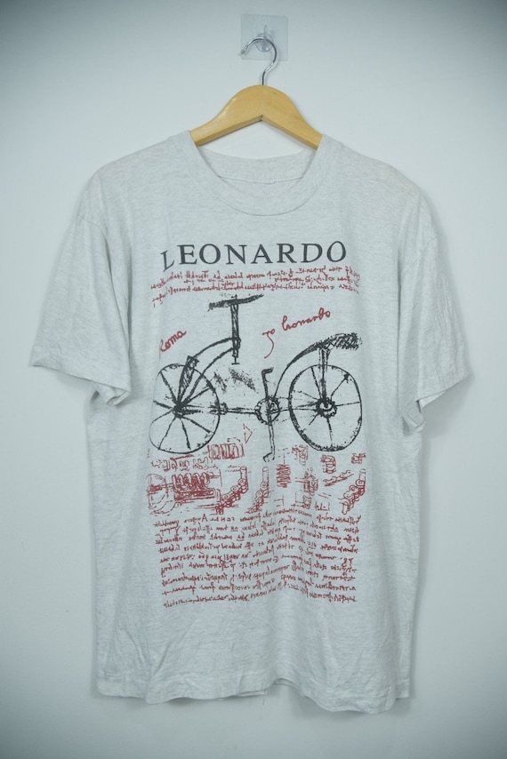Vintage 90s Leonardo Davinci Art T-Shirts