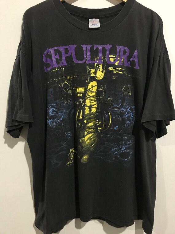 Vintage 90s Sepultura Chaos AD Promo T-Shirt