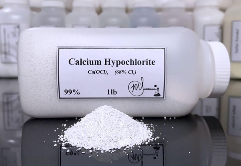 Calcium Hypochlorite 99% Pure Min. 8 X 1lb Bottles | Etsy