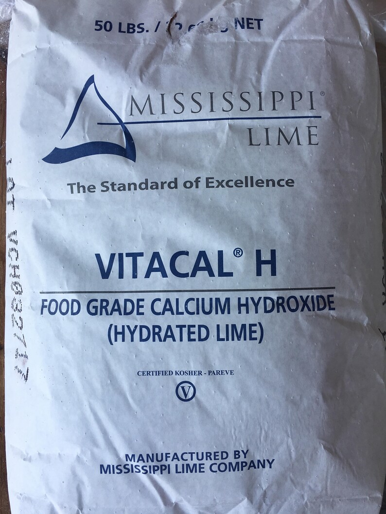 Calcium Hydroxide Food Grade 99 PURE MIN. 4 X 1/2lb Bottles Etsy