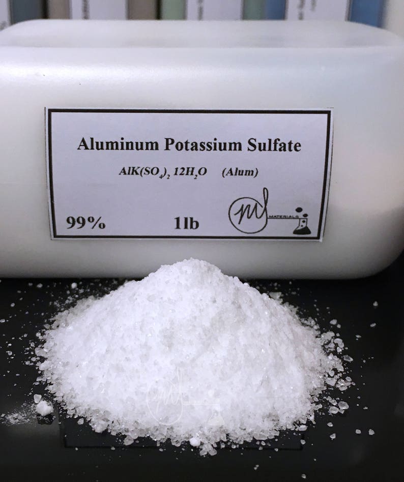 Aluminum Potassium Sulfate 99.5 PURE MIN. 2 X 1 Lb Bottles Etsy