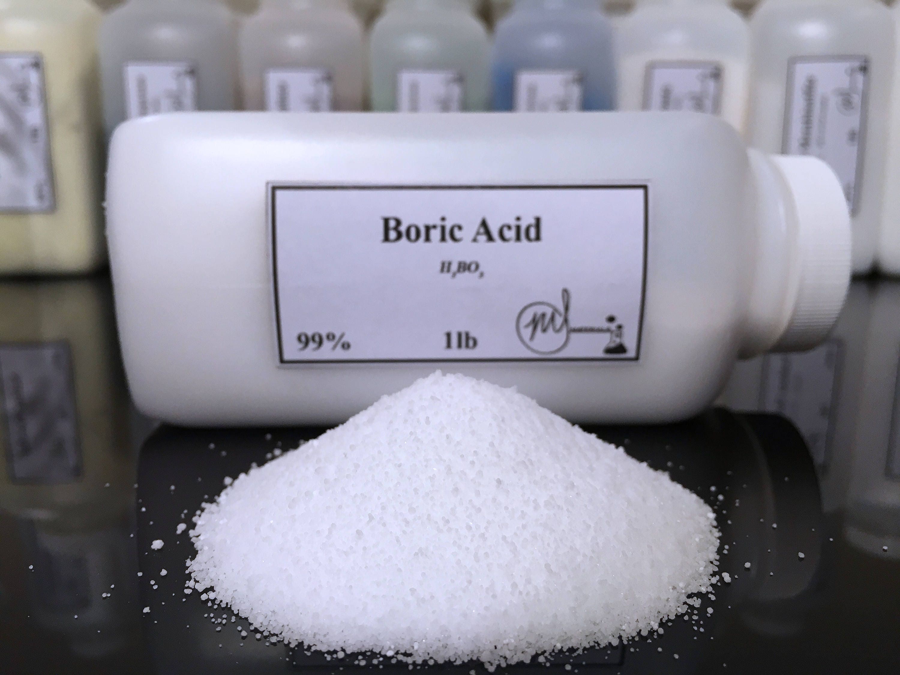 Boric Acid 99 PURE MIN. H3BO3 3 X 1lb Bottles Etsy