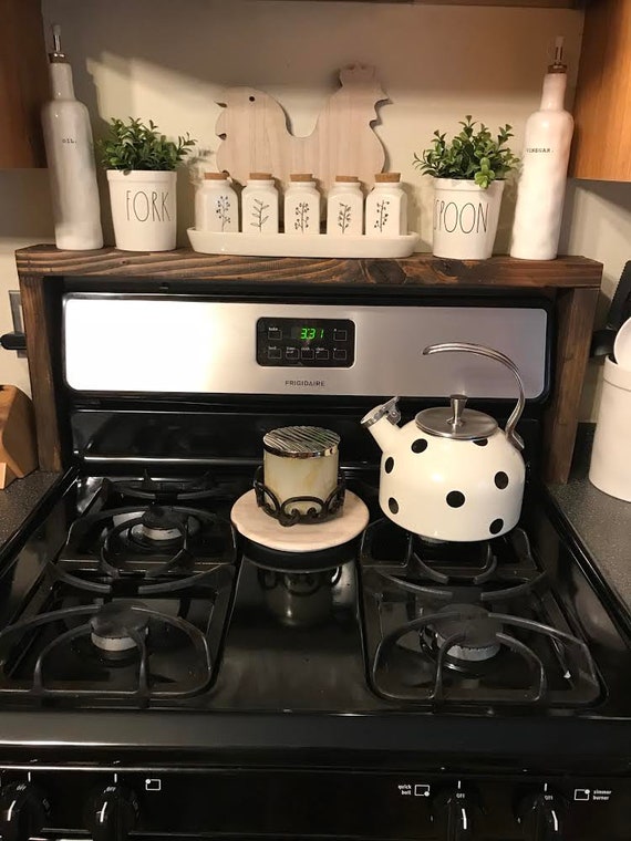 over the stove microwave shelf with fan