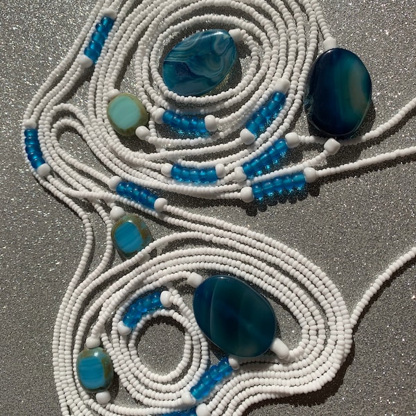 Tranquility Waistbeads, Waist Beads, Tie On Waistbeads