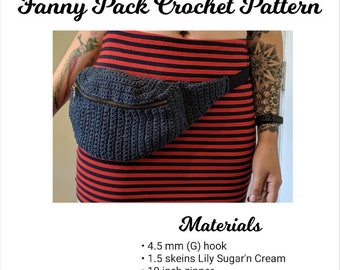 crochet fanny pack free pattern