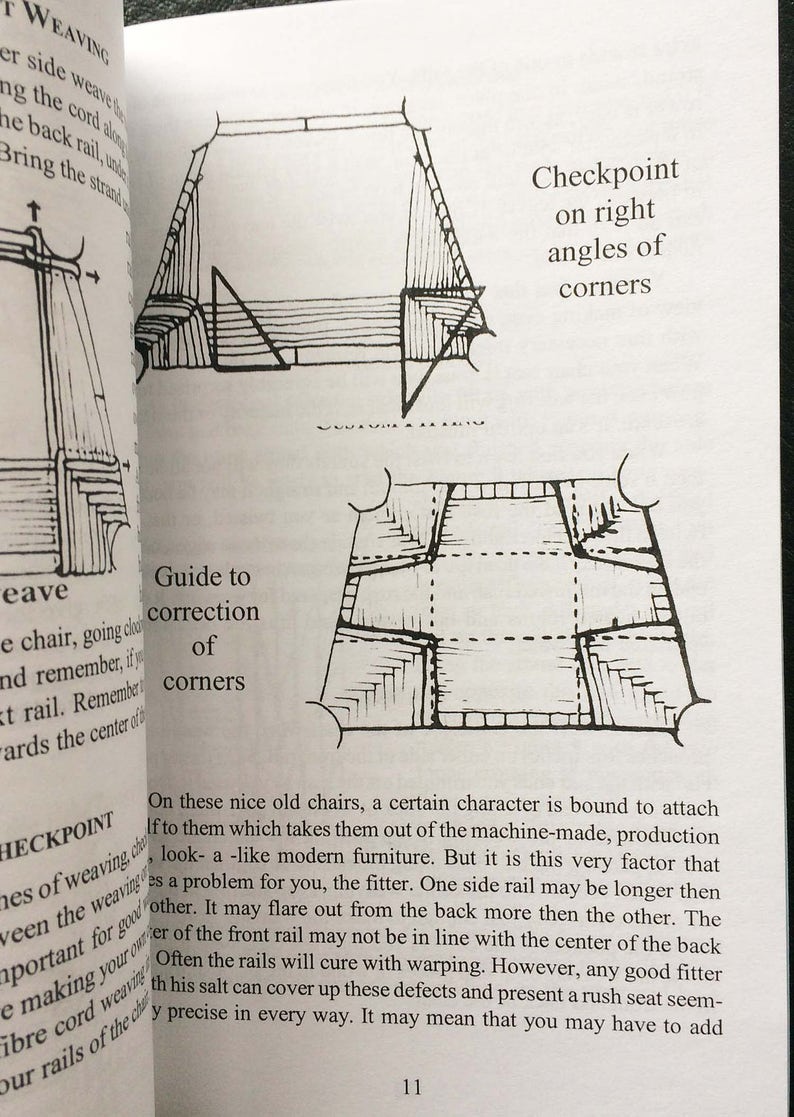 Rush Weaving for chair seats Natural Rush Genuine the information to help restore that chair image 3