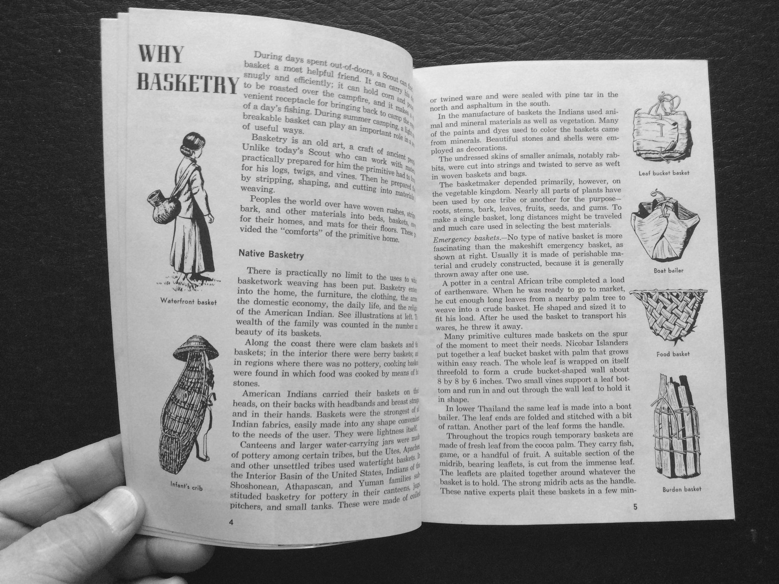 Basketry Merit Badge Pamphlet Boy Scouts Etsy
