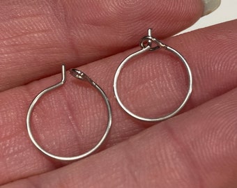 30 pc Tiny Hoop 316 Stainless Steel Beading Hoop Earring Finding 12mm (20967)
