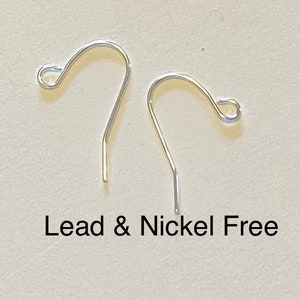 May include: Two silver earring hooks, lead and nickel free.