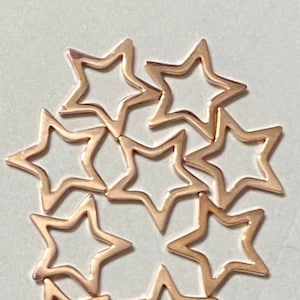 5 Sterne Edelstahl Vergoldet 10mm (20269)