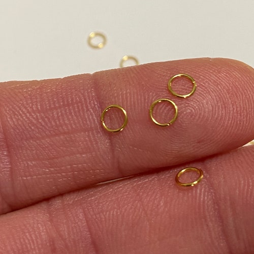 200pcs Gold Plated 304 Stainless Steel Open Jump Rings 2.5/ Etsy