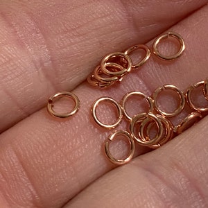 Copper Jump Rings 5mm 20gauge Anti Tarnish (20465)