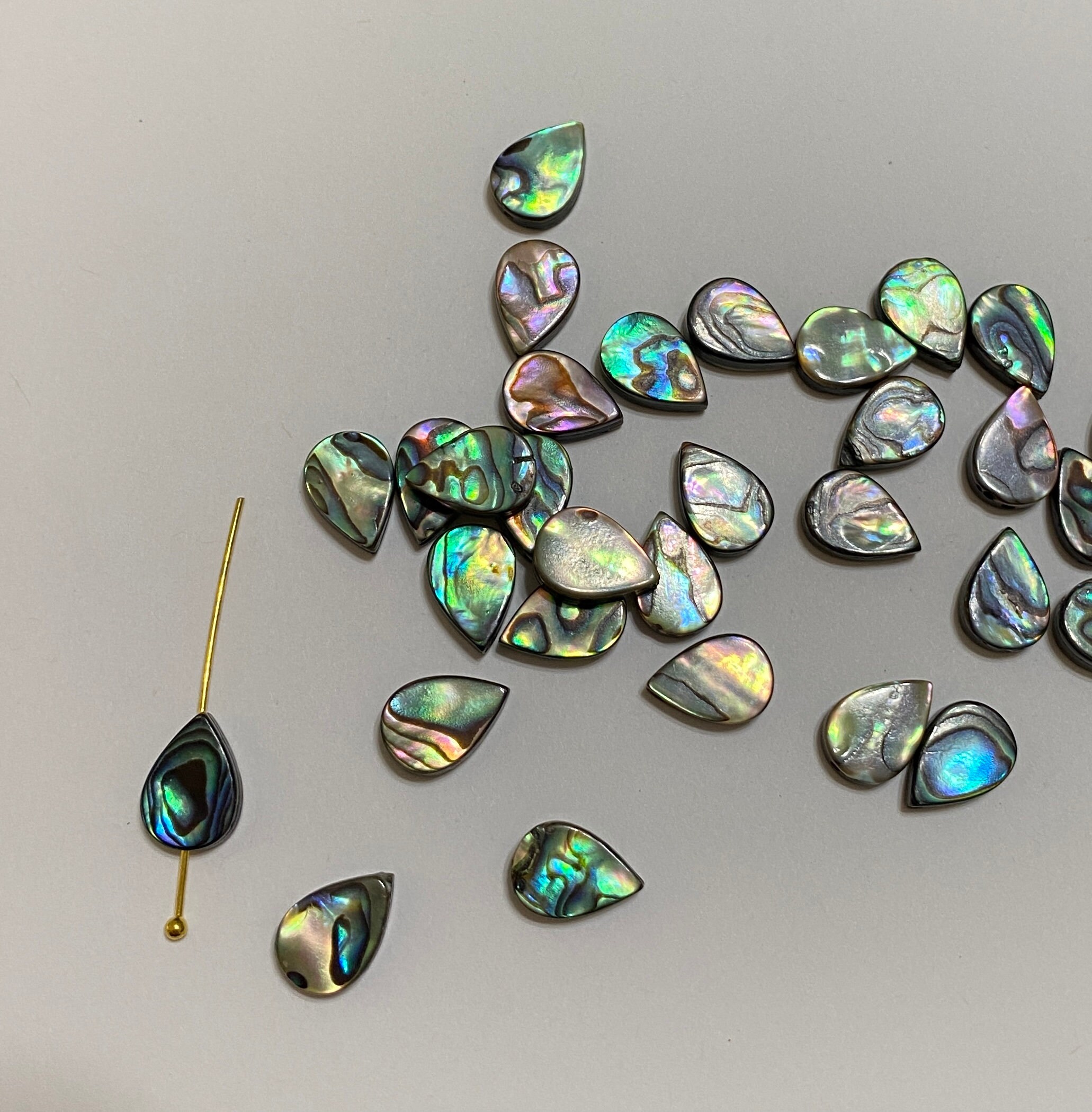 AAA Abalone Paua Shell Colorful Teardrop Beads 8mm X 12mm (20408) - Etsy