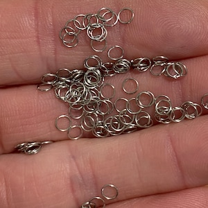 Thin Stainless Steel Jump Rings 3.5mm 26gauge (20424)