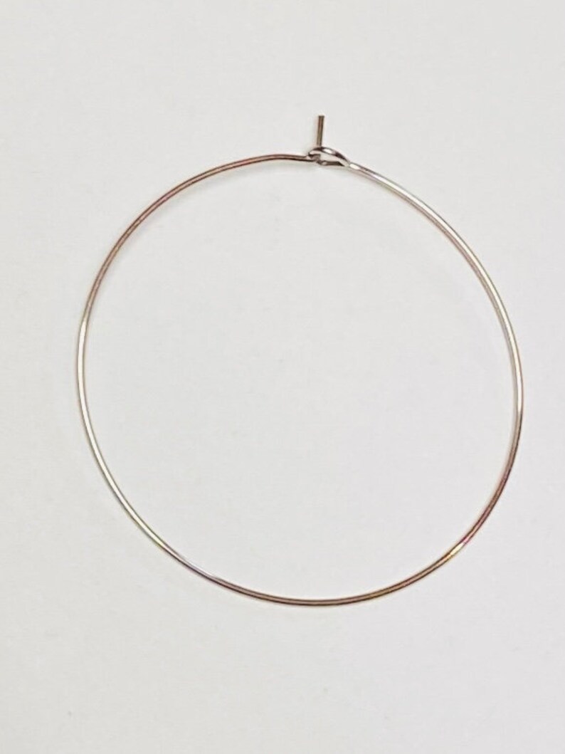 Surgical 316 Stainless Steel Beading Hoop Earring Finding Wine Etsy