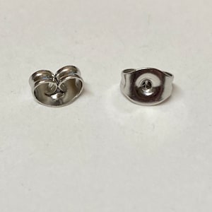 20 High Quality Stainless Steel Ear Nuts 6mm x 5mm (21206)