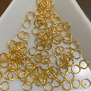 18K Gold Plated Jump Rings 4mm 22gauge (20308)