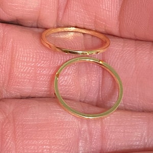 Real 18K Gold Plated Brass Link Connector Circles 15mm (20399)