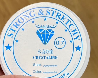Crystal Thread Strong Clear Elastic Stretchy String Bead Cord 0.7 (21599)