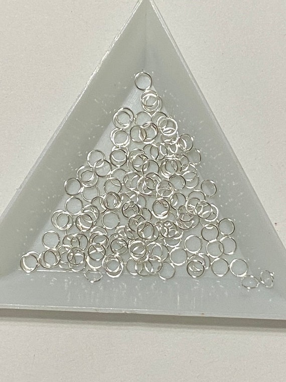 QPSupplies Lot De 100 Anneaux Soudés Plaqués Argent Pour