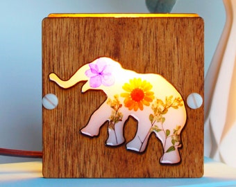 elephant lamp, desk lamps, elephant light, elephant lover gift, elephant decor