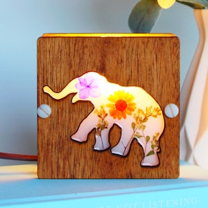 elephant lamp, desk lamps, elephant light, elephant lover gift, elephant decor