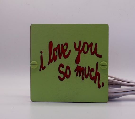 Night Light, I Love You So Much, Bachelorette Party, Austin Texas, Housewarming Gift, Austin Souvenir, Gift for Boyfriend, nightinlight