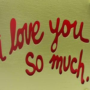 I Love You So Much Lamp, I Love you So Much Austin Souvenir, Austin Souvenir, Laser Cut Wood Lamp, Nightinlight, Housewarming Gift bild 3