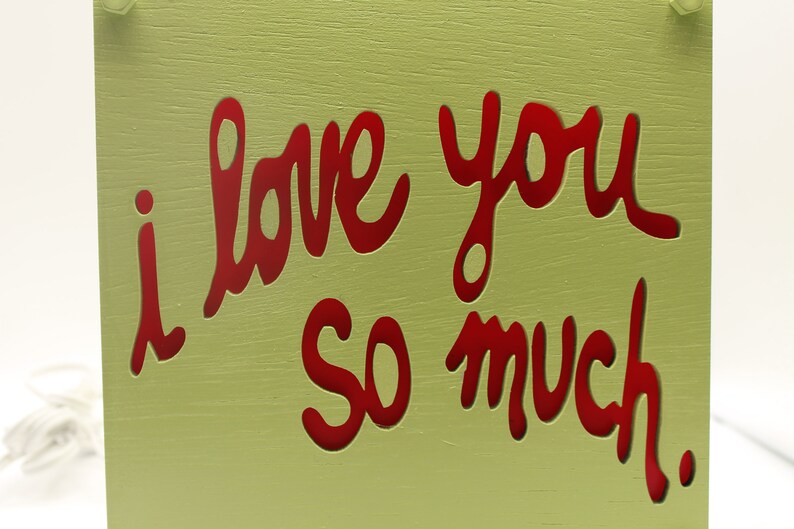 I Love You So Much Lamp, I Love you So Much Austin Souvenir, Austin Souvenir, Laser Cut Wood Lamp, Nightinlight, Housewarming Gift bild 2
