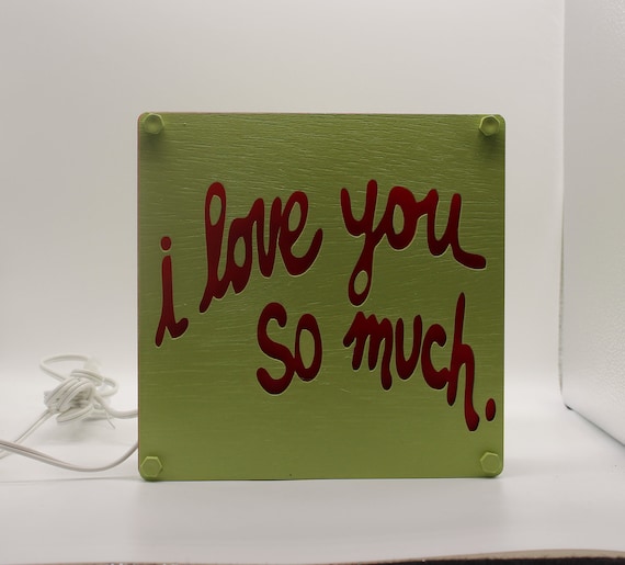I Love You So Much Lamp, I Love you So Much Austin Souvenir, Austin Souvenir, Laser Cut Wood Lamp, Nightinlight, Housewarming Gift