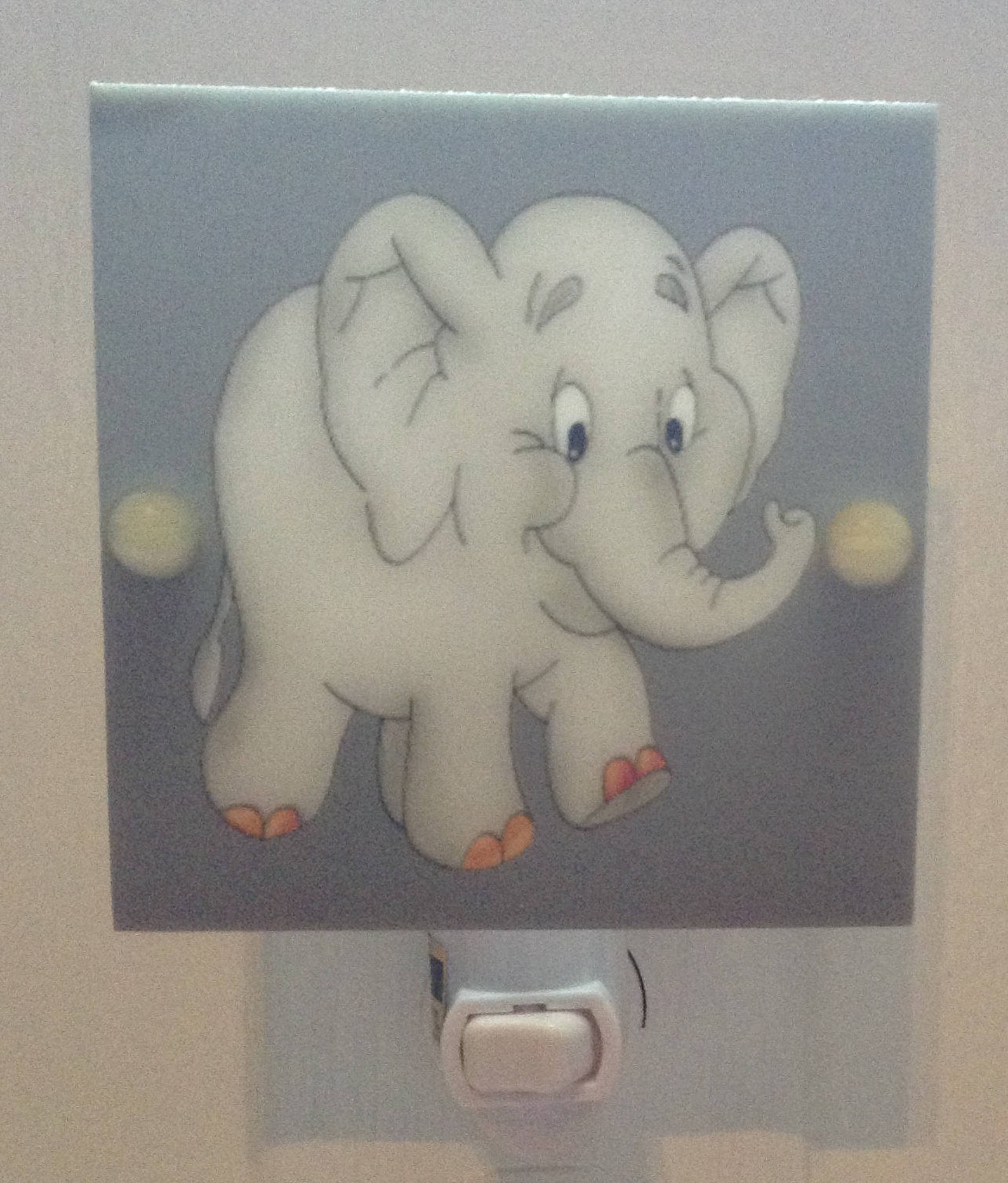 Baby Elephant Night Light Perfect for Nursery Hand Made With Etsy
