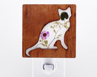 Cat Night Light, cat nightlight, cat lover gift, gift for cat lover, hallway light, bathroom light, kids room decor, nursery decor, cat gift