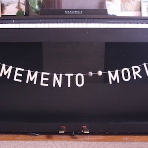 Memento Mori Lent Garland Kit (DIY Lent Banner, Catholic Lent Decor)