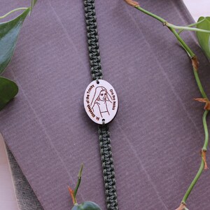 St. Elizabeth of the Trinity Bracelet (Wooden Medal)