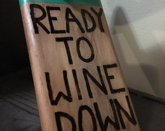 Self Balancing Wine Holder- Ready to Wine Down (green)