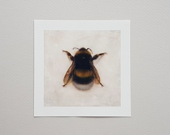 Lámina artística de pintura al óleo de abejorro: decoración de pared de entomología