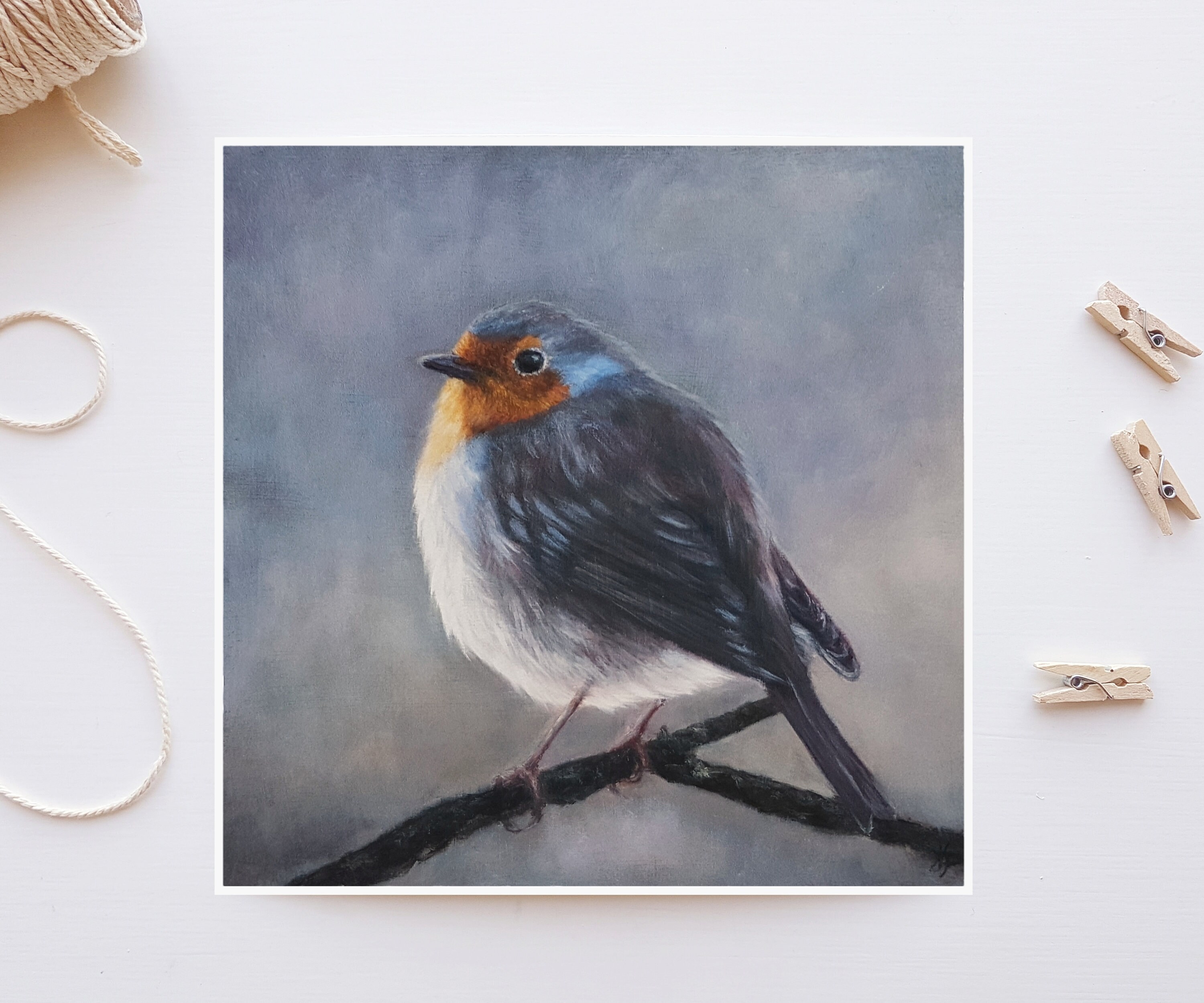 ROBIN REDBREAST PRINT / Robin Oil Painting Print / Bird Wall - Etsy ...