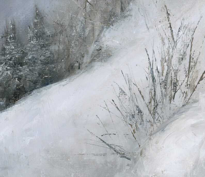 WINTER PRINTABLE ART / Winter Landscape Printable Wall Art / Snowy ...