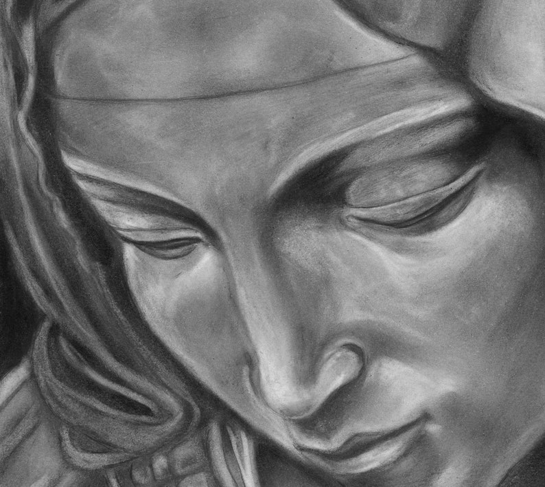 VIRGIN MARY PRINTABLE Art Virgin Mary Digital Download Print Etsy