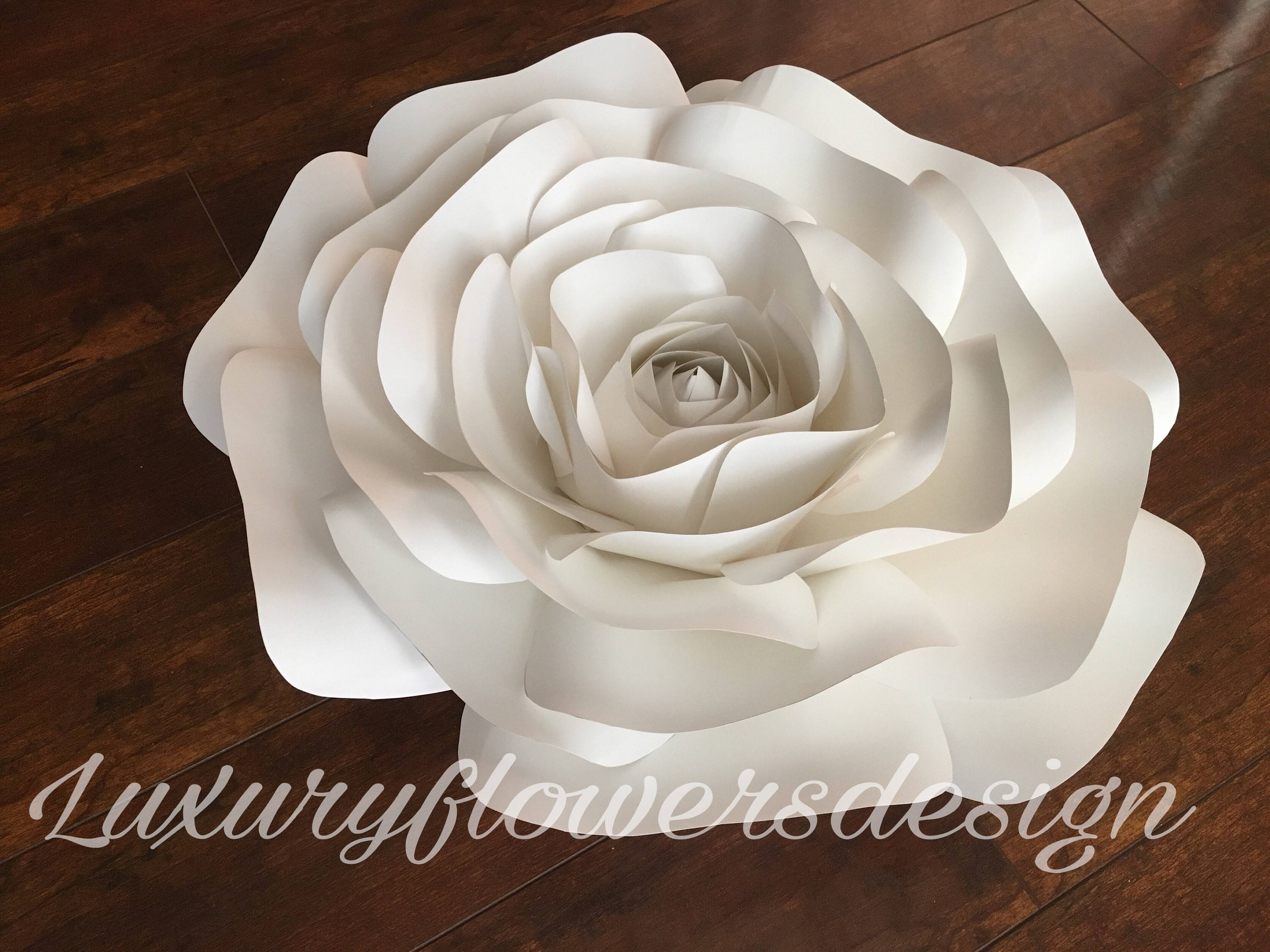 PDF Large Rose Template - Etsy