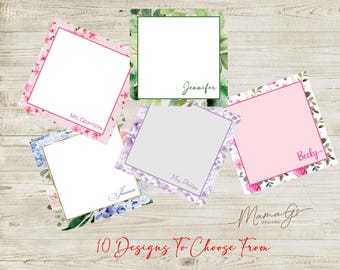 Flower Personalized Sticky Notes