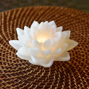 Buddha & LED Lotus Flower Candle image 2