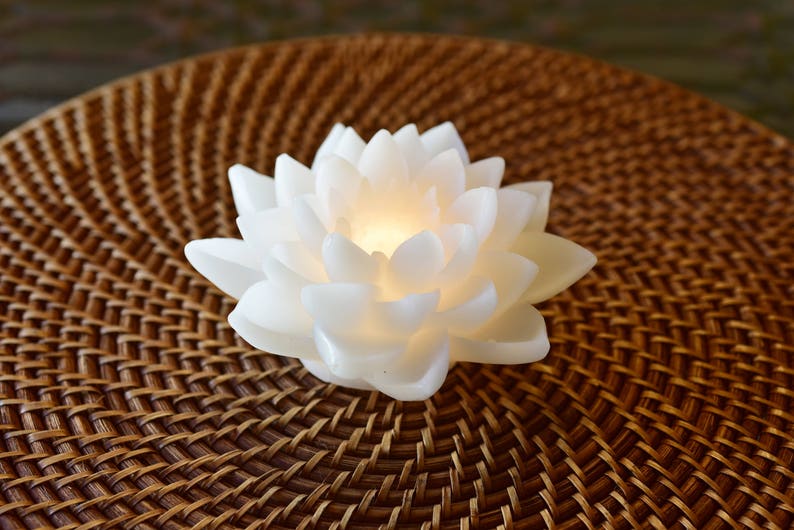 Buddha & LED Lotus Flower Candle image 2