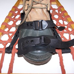 *BINDINGS ONLY* New Pair LEATHER Howe Snowshoe Bindings Straps Harness USA MADE 